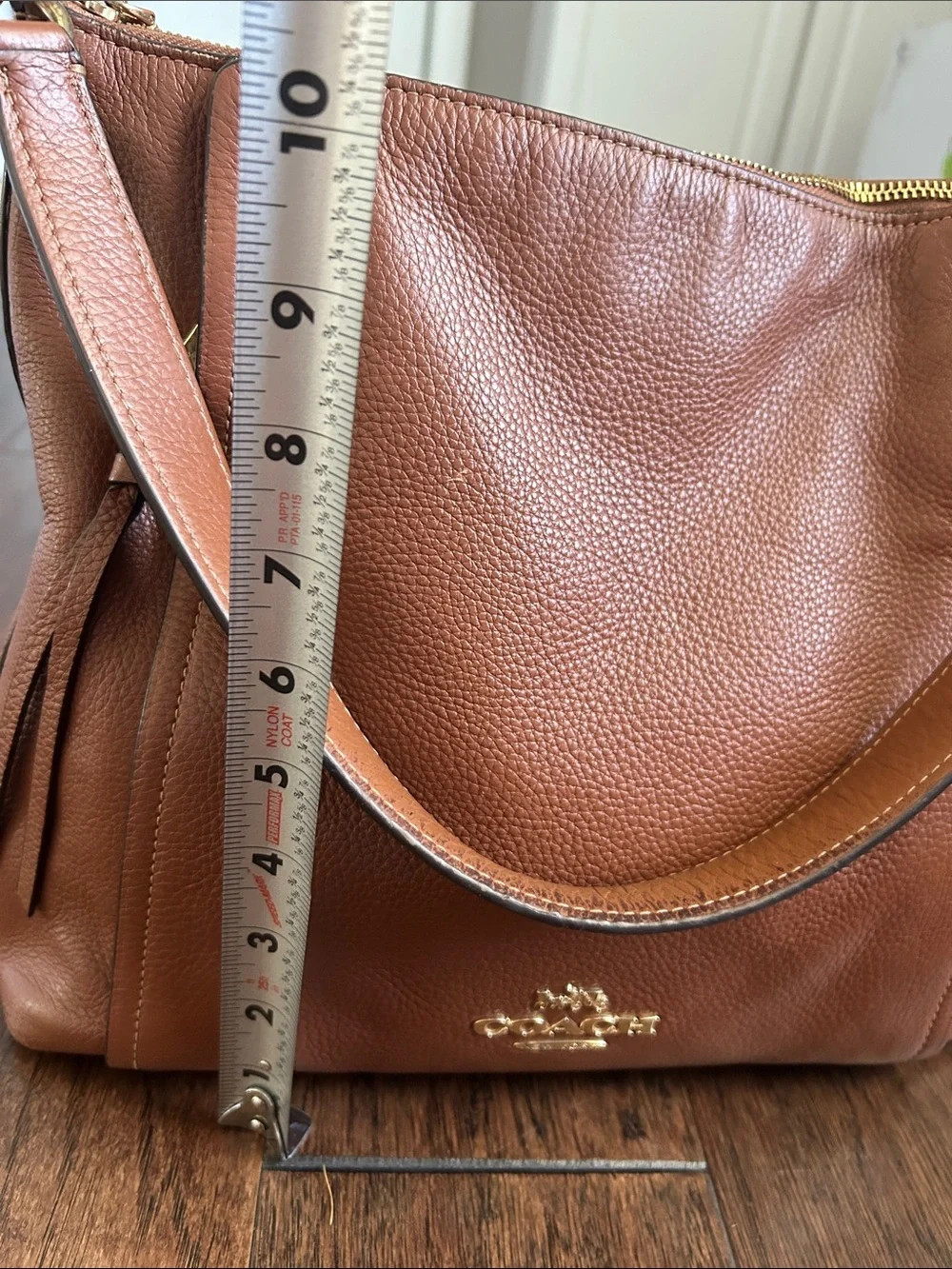 Marlon Coach Pebbled Leather Hobo Bag in Brown
